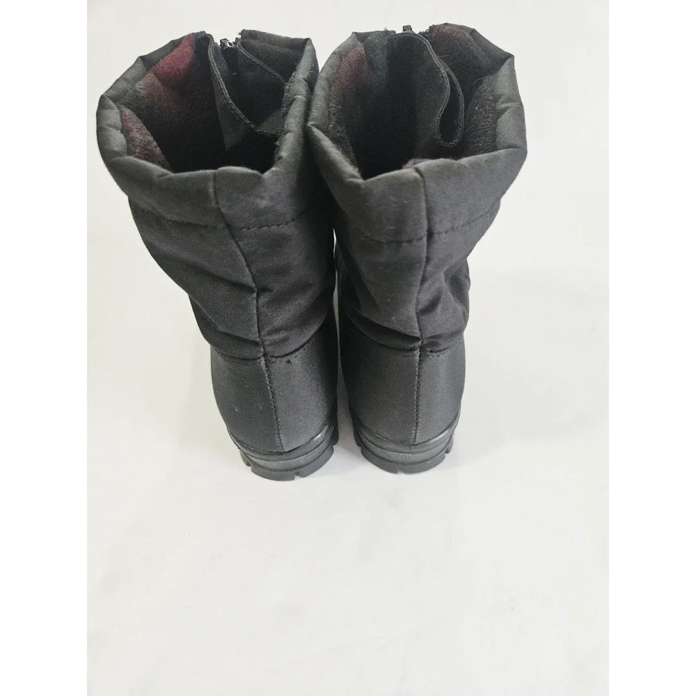Womens 8W Toe Warmer T97806 Waterproof‎ Black Ankle Boots Made in Canada